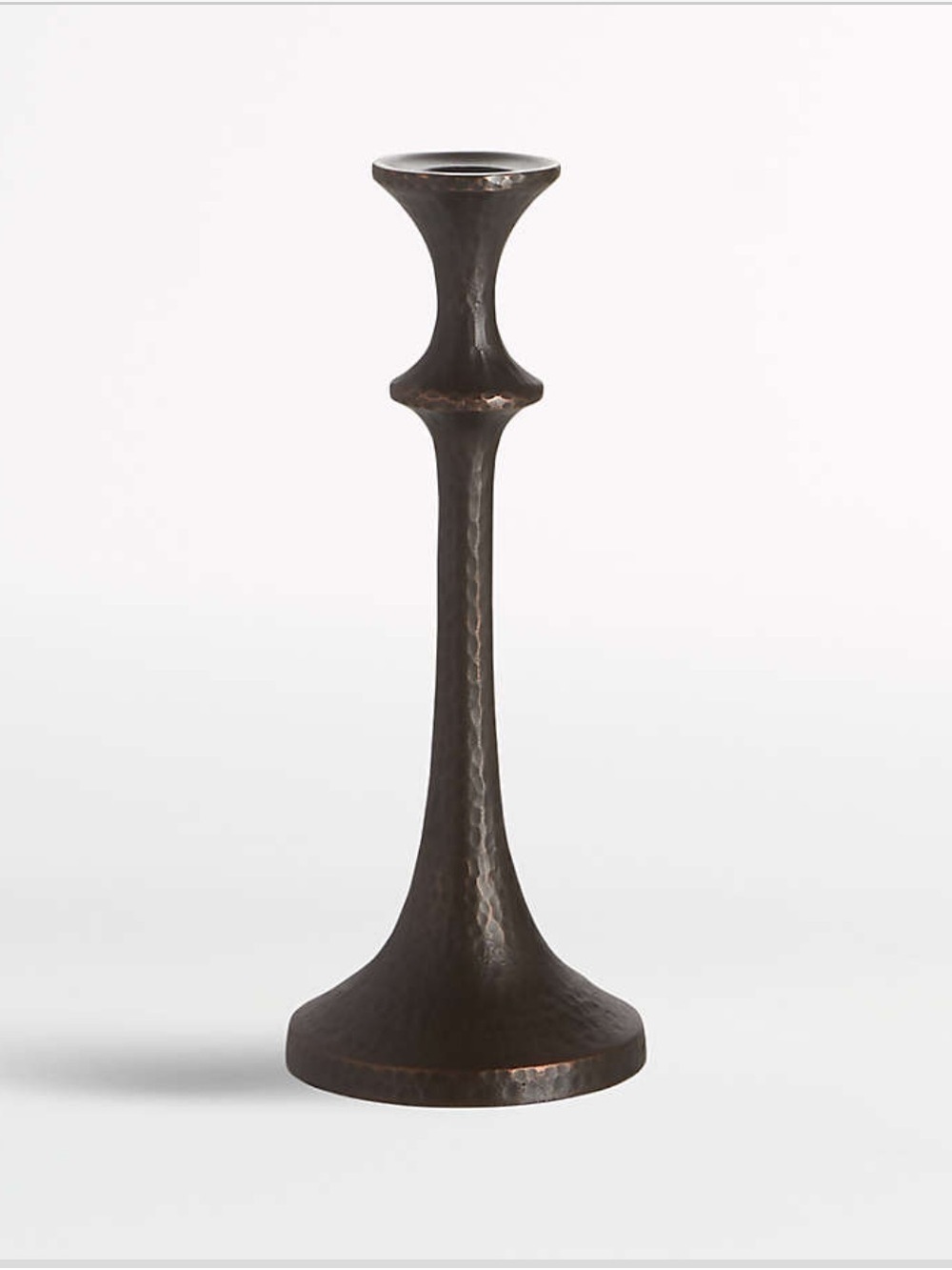 Crate&Barrel Emmett Bronze Taper Candle Holder single
